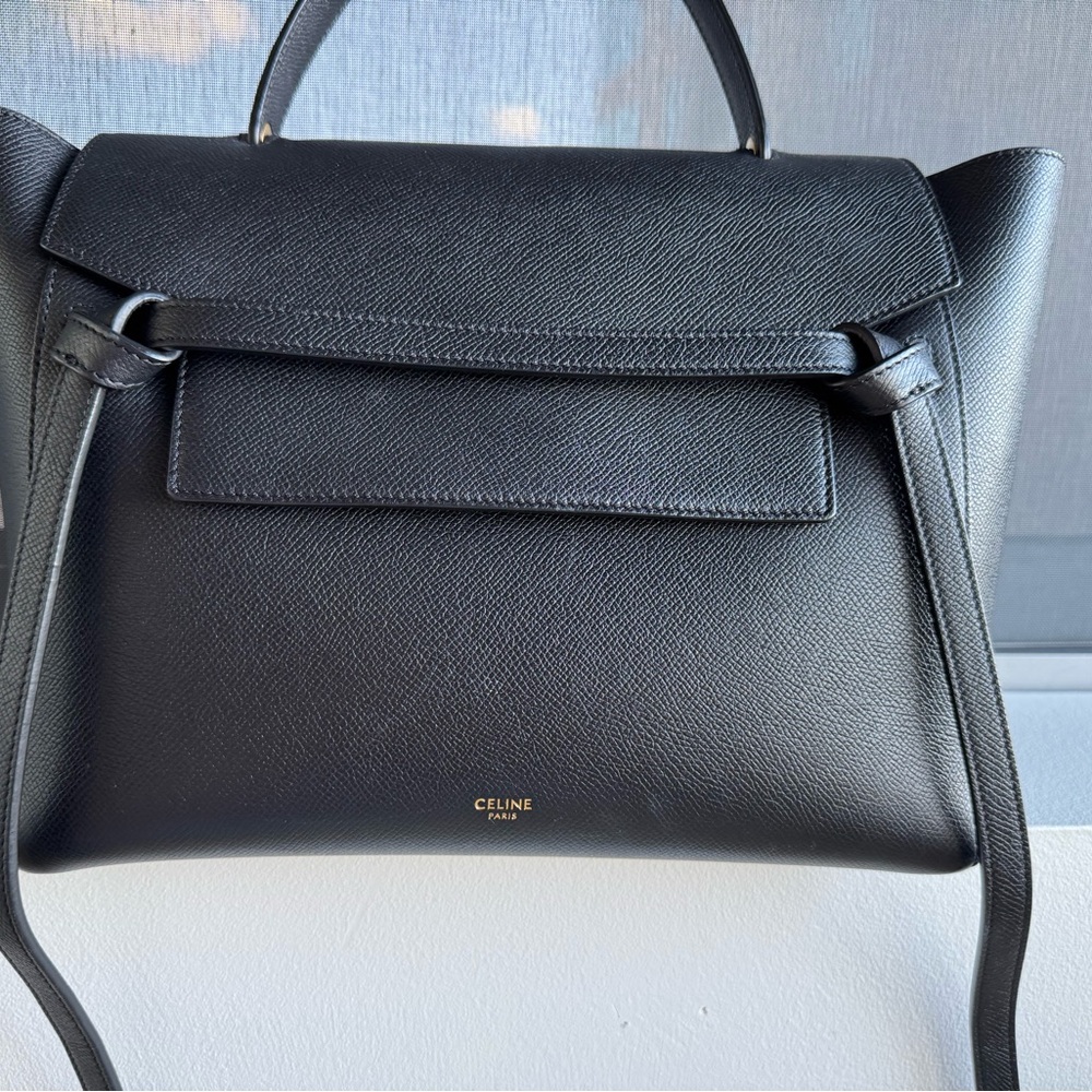 Celine Black Belt Bag